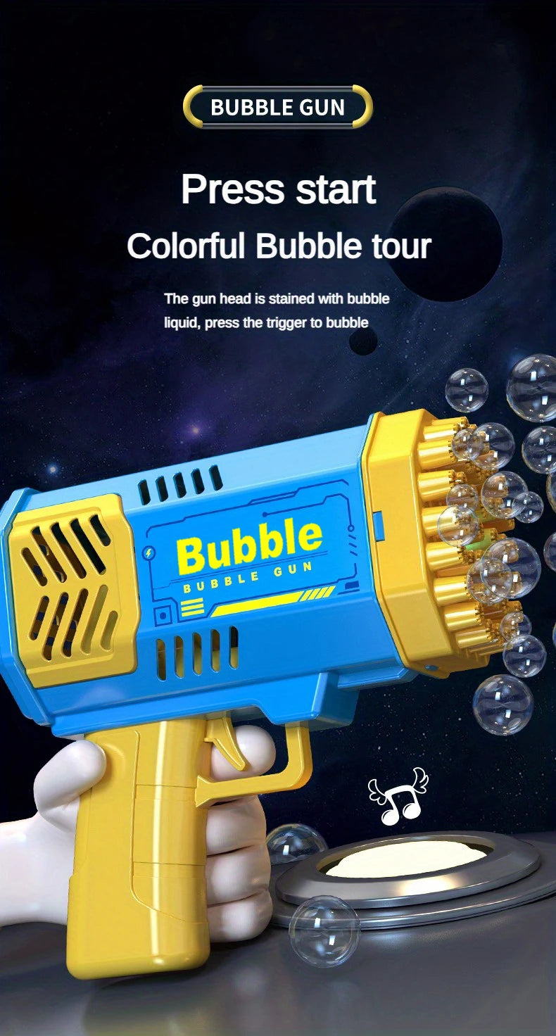 76 Hole Bubble Machine Fully Automatic Bubble Blowing Light Outdoor Bubble Machine without Battery without Bubble Water