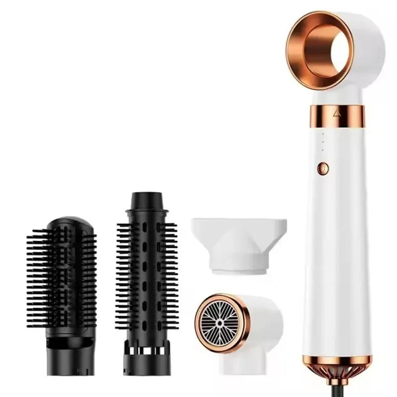 New Design 5-in-1 Electric Hair Dryer with Automatic Straight & Curling Iron Hot Air Comb & Diffuser for Outdoor Use AC Motor