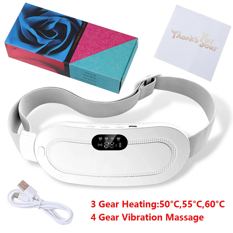 Smart Warm Palace Belt Electric Period Cramp Relief Massager Belt Menstrual Heating Pad Waist Stomach Abdominal Warm Products