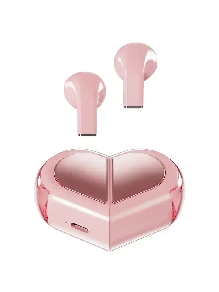2025 Rotatable Love Heart Shaped Charging Case Low Latency Headphones NEW K520 Wireless Stereo Earbuds EarphoneFor Phone Tablet