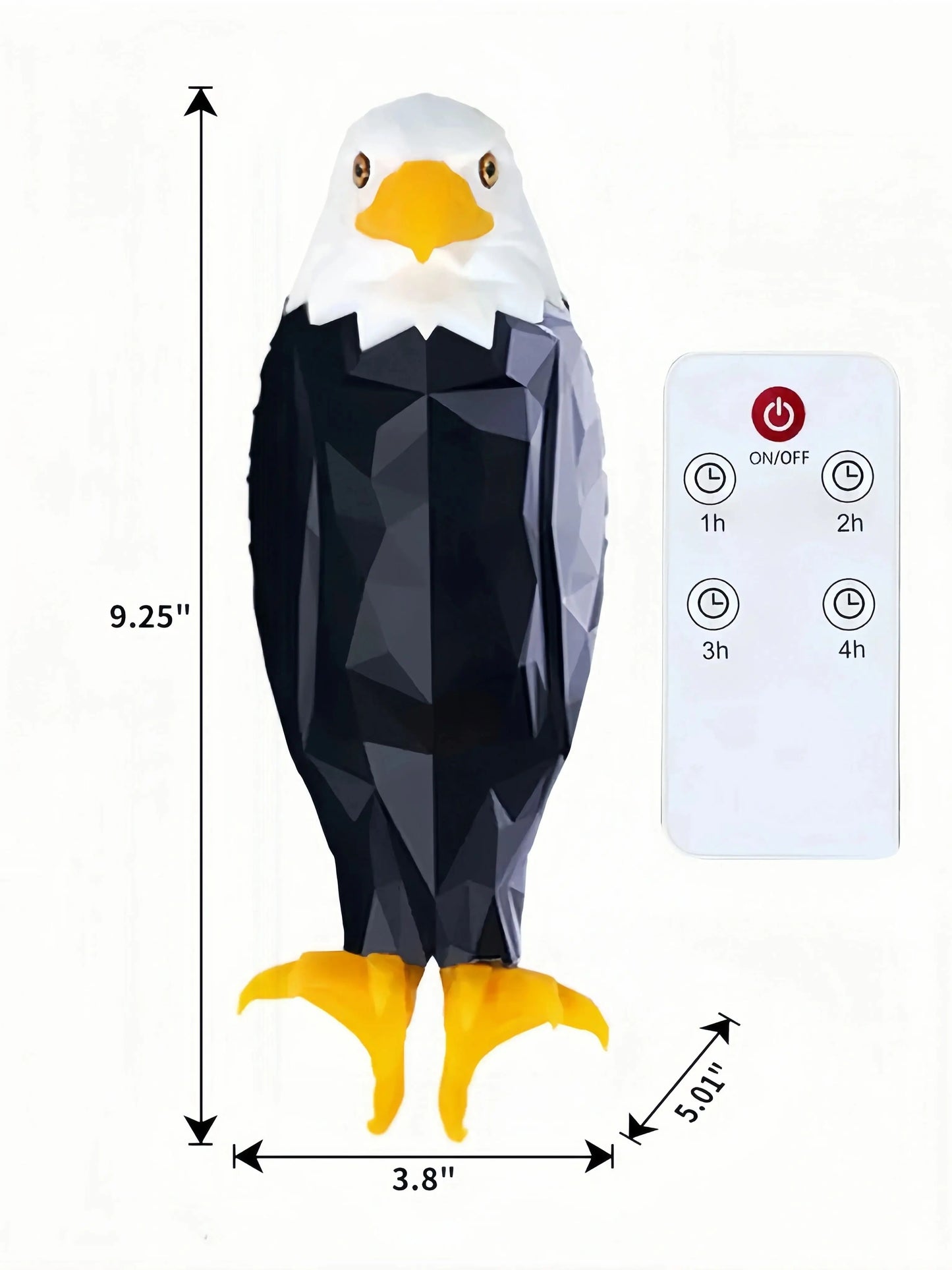 Bald Eagle Night Light Projection Lamp Tape Remote Control Rechargeable Children's Gift Bedroom Decorations Room Decor