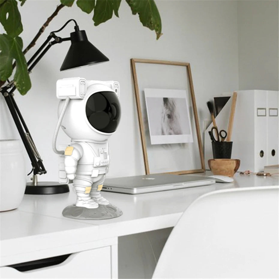 ALIEN Astronaut USB Starry Sky Laser Projector LED Galaxy Lamp for Party Dance Children Bedroom Night Decorative Effect Lights