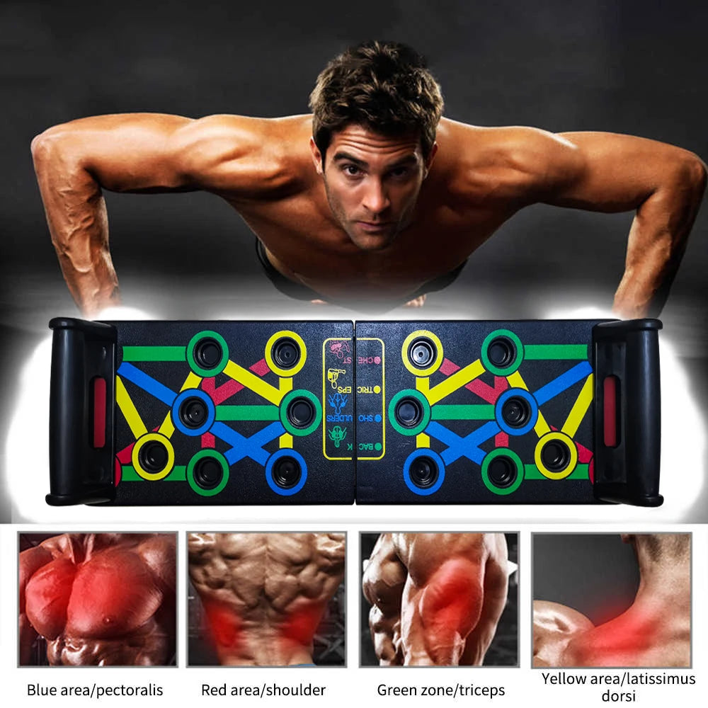Push-Up Rack Board Training Sport Workout Fitness Gym Equipment Push Up Stand ABS Abdominal Muscle Building Exercise Press-up