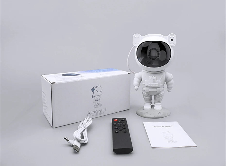 ALIEN Astronaut USB Starry Sky Laser Projector LED Galaxy Lamp for Party Dance Children Bedroom Night Decorative Effect Lights