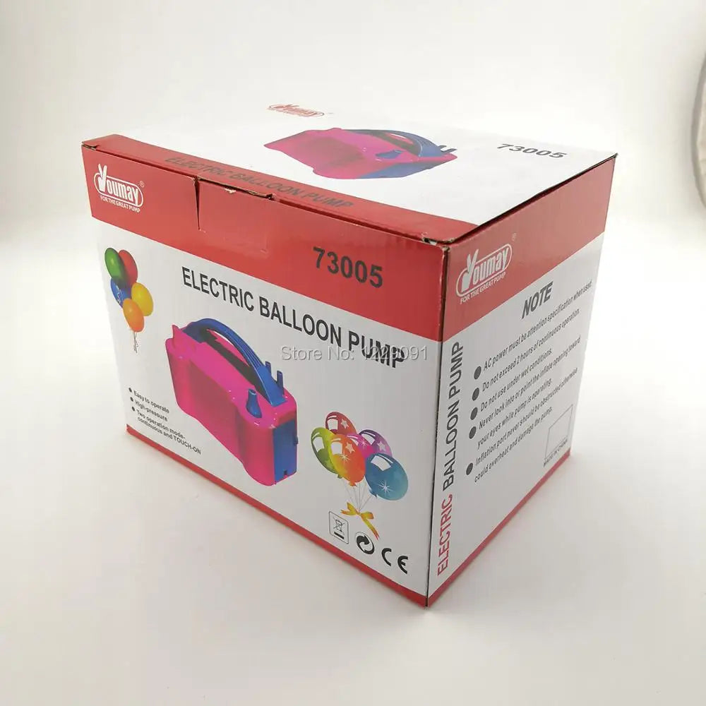 Portable mini balloon electric pump air inflator with US EU UK AU BR plug