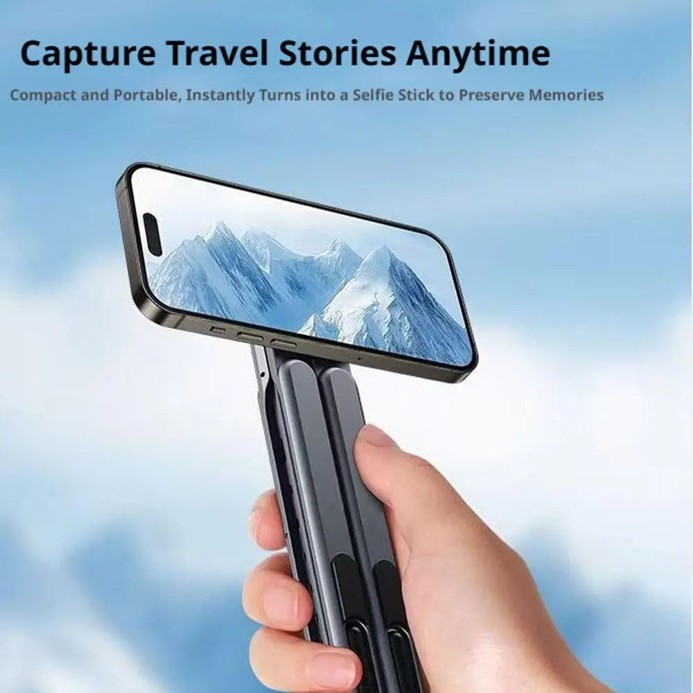 Phone Tablet Magnetic Stand Aluminum Alloy Stand Foldable Tripod Travel Portable Multi-functional Desk Holder For Laptop R7D8