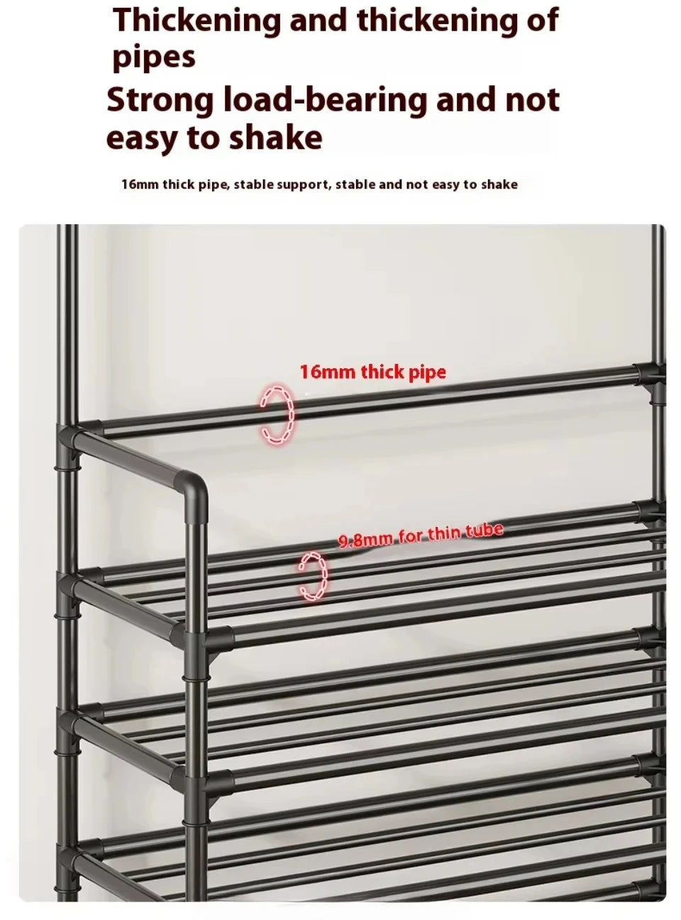 Hat hanger shoe multi-sided shoe rack simple floor shoe and hat load-bearing living room storage rack