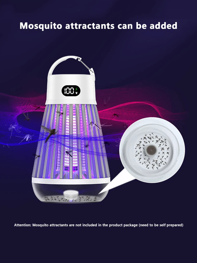 Electric Mosquito Lamp USB Charging Two-In-One Portable Mosquitoes Household portable outdoor electric shock mosquito killer
