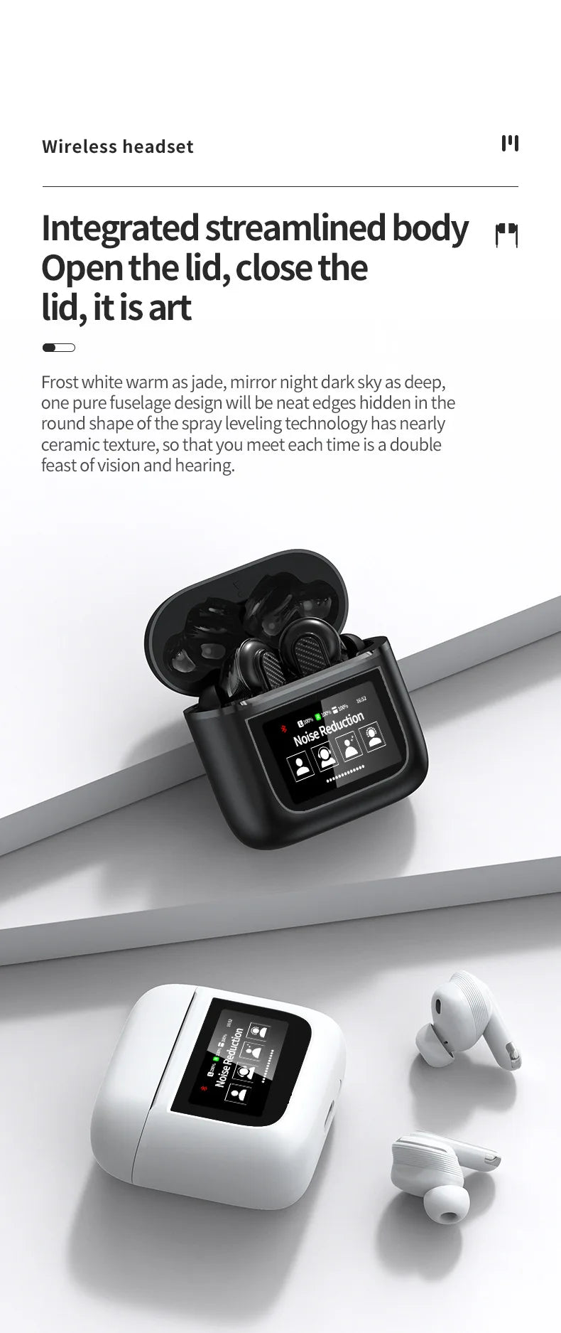 New Bluetooth Headset A9PRO Universal Wireless Sports ANC Noise Reduction High-end In-ear