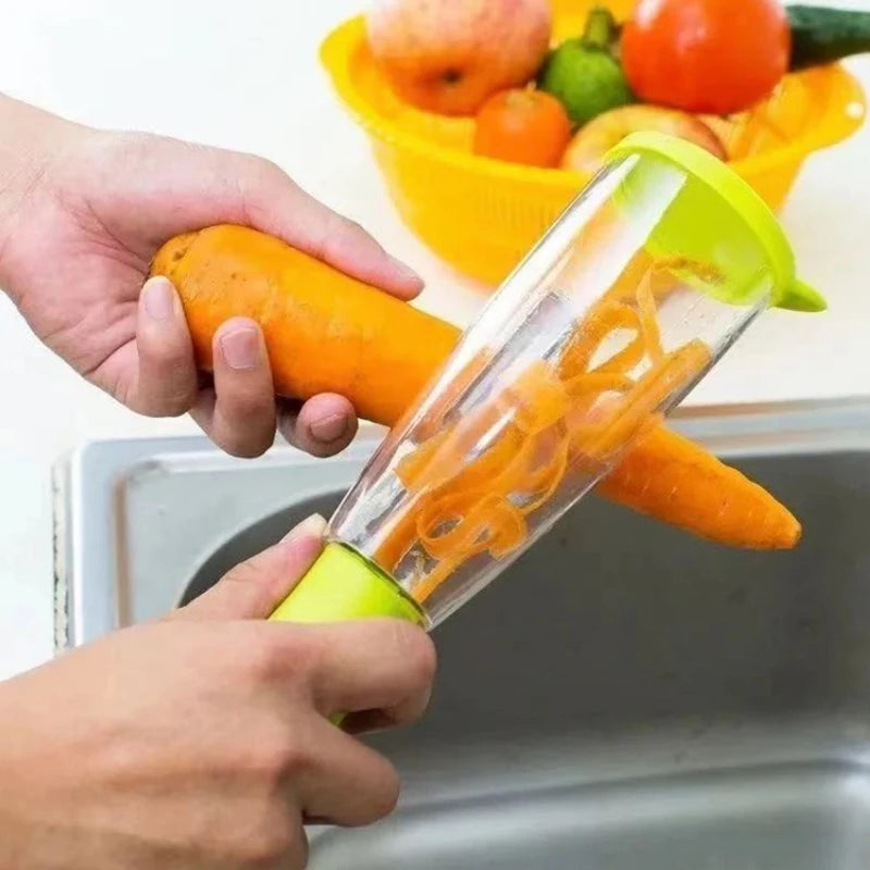 Multifunctional Storage Type Peeling Knife Peeling Knife With Storage Tube Peeler Peeling Apple Supplies Household Peeling Knife