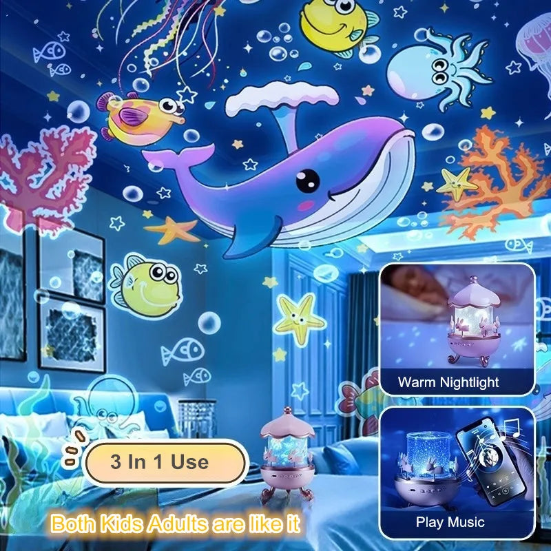 Star Projector for Kids 12 Films Star Lights for Ceiling Projector Baby Night Lamp with  Exquisite Gifts
