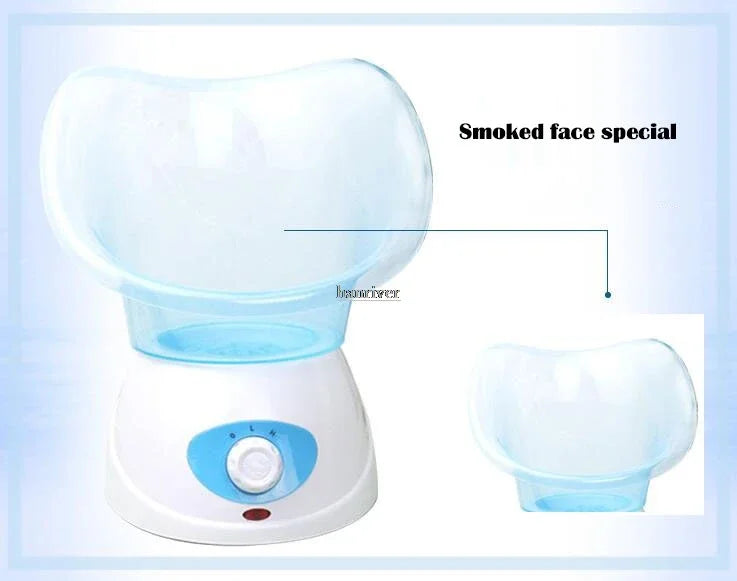 Hot fumigation of nasal organs with herbal spray for face fumigation therapy