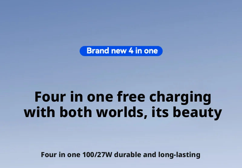 ANSEIP PD 100W USB Type C 4 in 1 Data Cable Fast Charging for iPhone 17 16 15 14 13 Samsung Huawei Xiaomi  Fast Transfer Cable