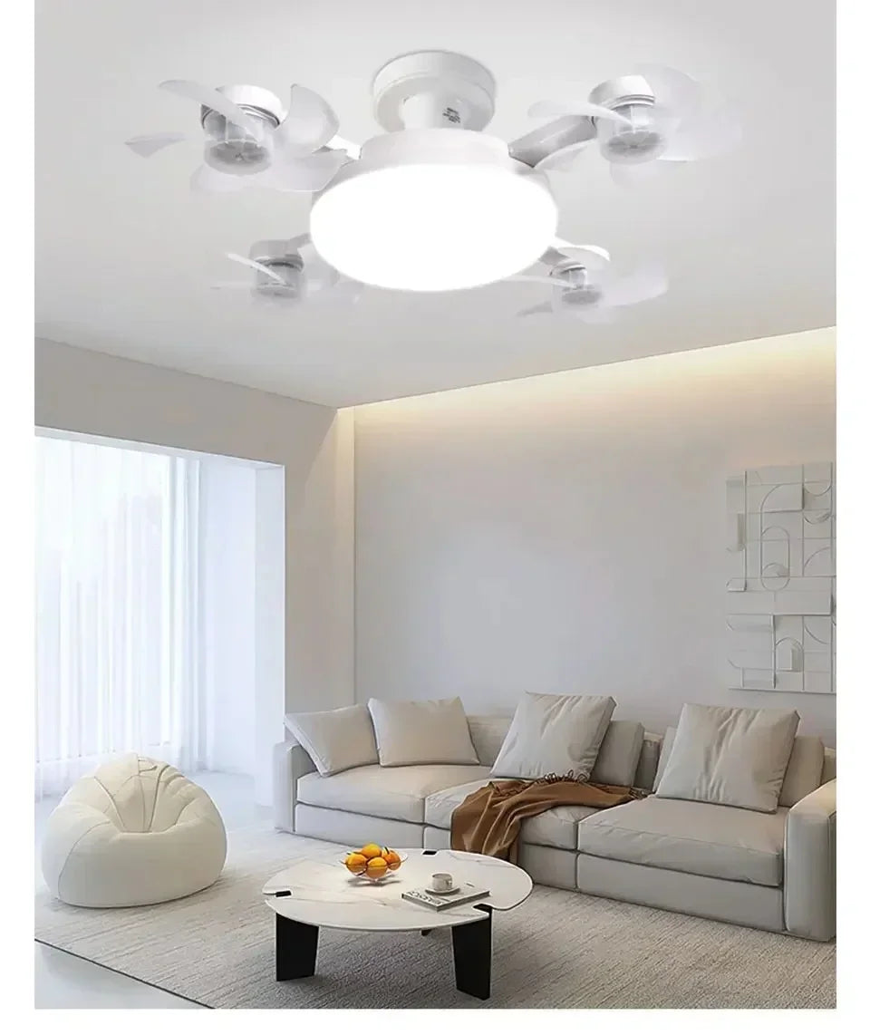 Drone E27 Ceiling Lamp With Remote Control Electric Fan Light Home Decor Bedroom Children's Study Dining Living Room Fan Lights