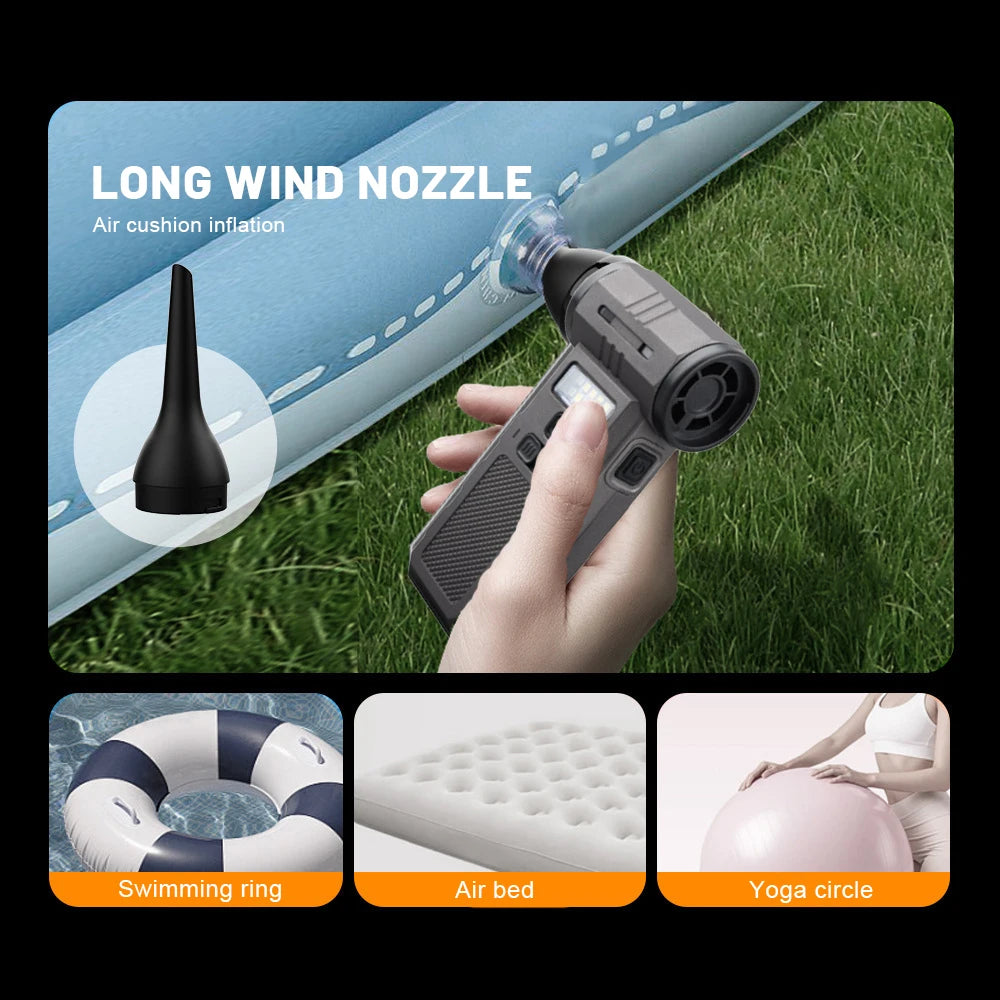 Mini Turbo Jet Fan 350000 RPM Powerful Violent Fan Strong Dust Blower Rechargeable 58m/s Turbo Fan Powerful Blower Air Duster