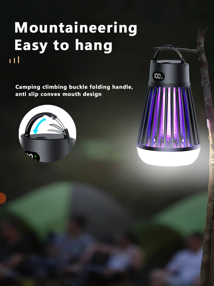 Electric Mosquito Lamp USB Charging Two-In-One Portable Mosquitoes Household portable outdoor electric shock mosquito killer