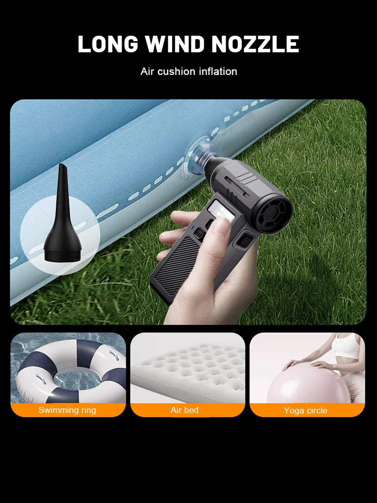 Mini Turbo Jet Fan 350000 RPM Powerful Violent Fan Strong Dust Blower Rechargeable 58m/s Turbo Fan Powerful Blower Air Duster
