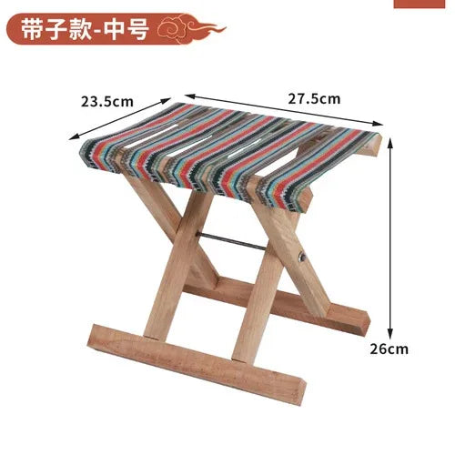 Folding Wood Step Stool Small Shoe Outdoor Space Saving Foot Stool Modern Camping Fishing Ergonomic Tabouret Patio Furniture