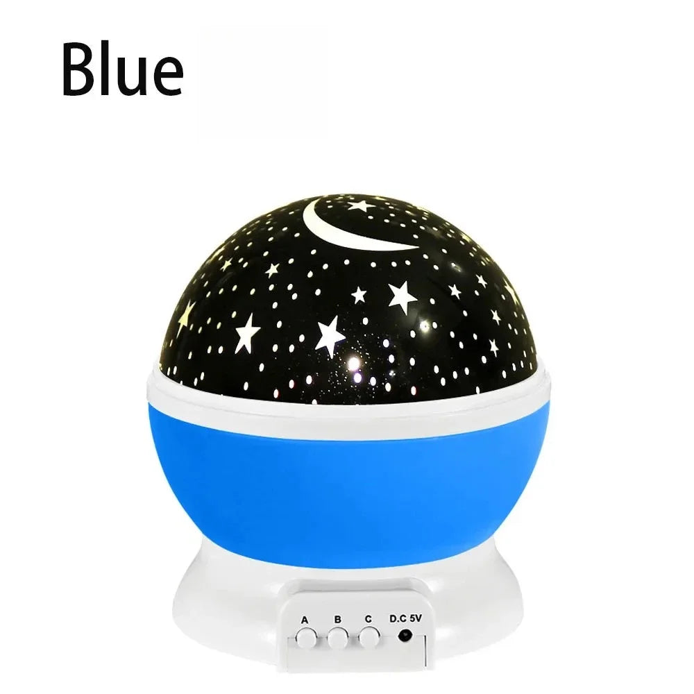 Starry Sky Projector Night Light LED Lamp Decor Rotating Starry Nursery Moon Galaxy Projector table lamp for Kids Bedroom Decor
