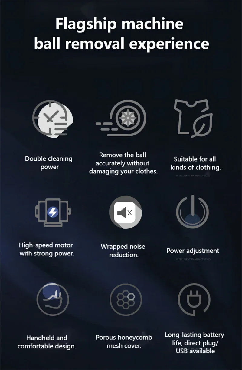 Household Clothing Lint Remover Fabric Shaver Removes Hairs For Cleaning Take Out of Clothes From Home Cat Electric Tools Garden