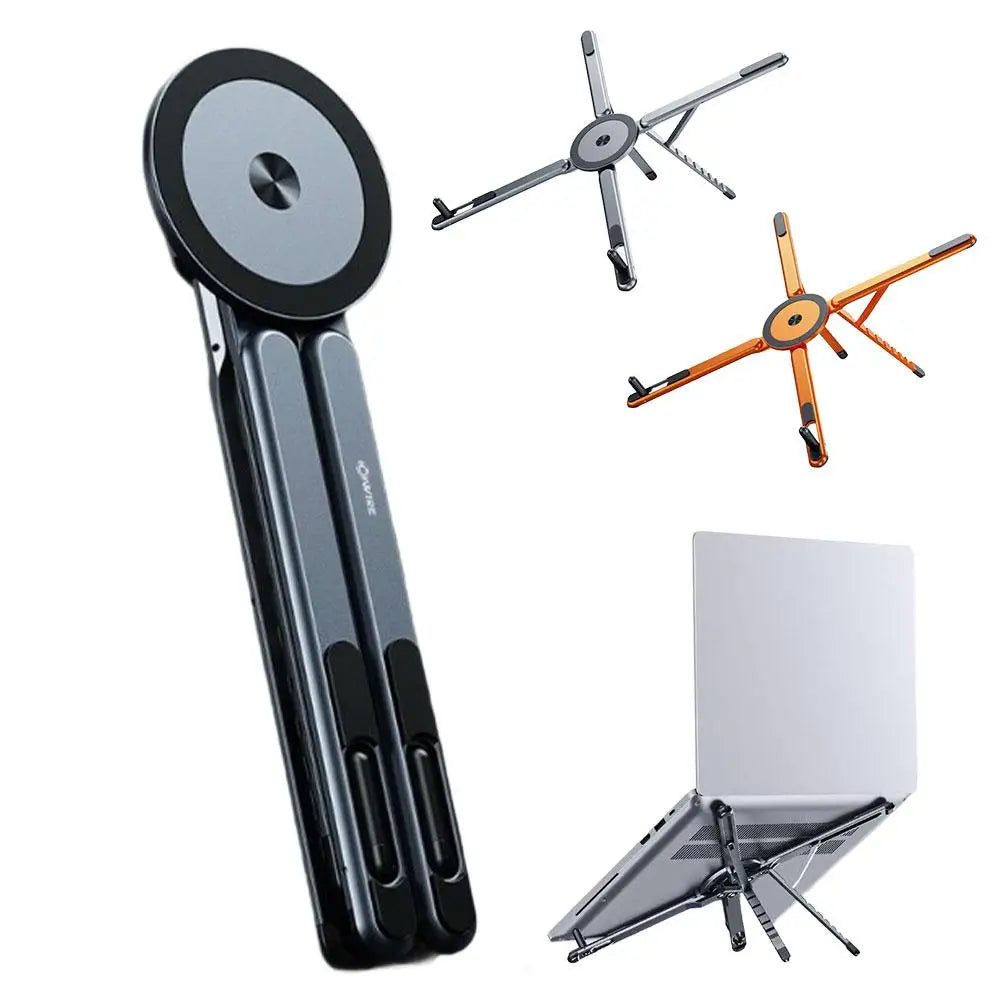 Phone Tablet Magnetic Stand Aluminum Alloy Stand Foldable Tripod Travel Portable Multi-functional Desk Holder For Laptop R7D8