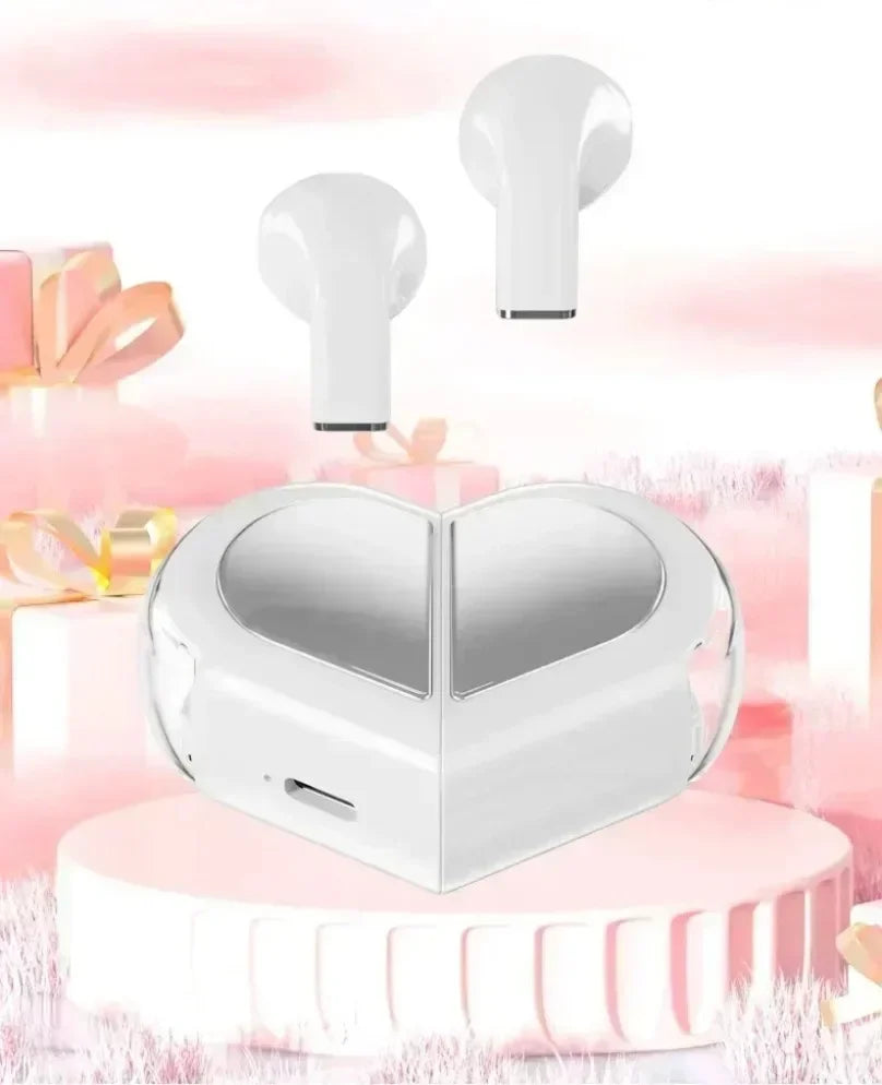 2025 Rotatable Love Heart Shaped Charging Case Low Latency Headphones NEW K520 Wireless Stereo Earbuds EarphoneFor Phone Tablet