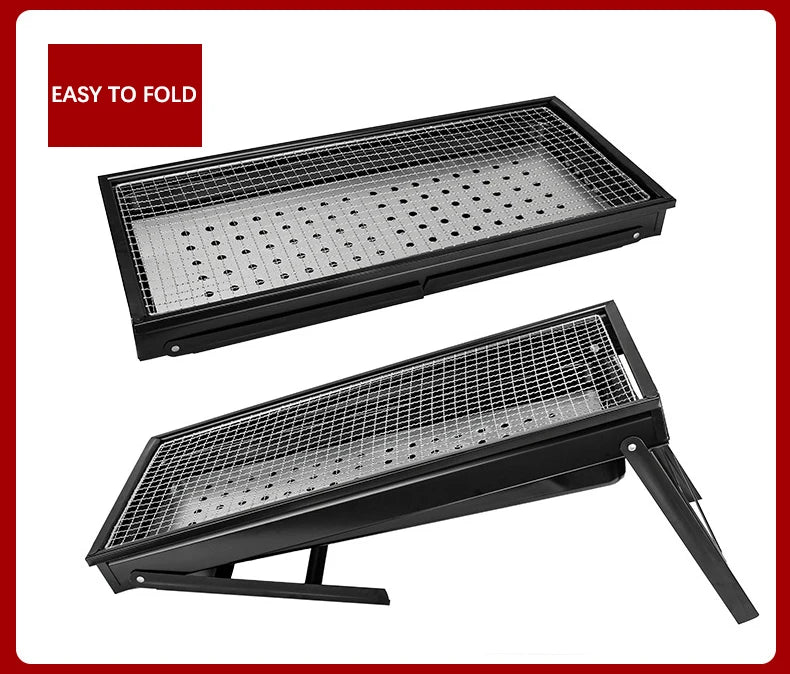 Outdoor Portable Carbon Barbecue Stove for Picnic Garden Party Cooking Terrace Camping Travel Folding Mini BBQ Grill