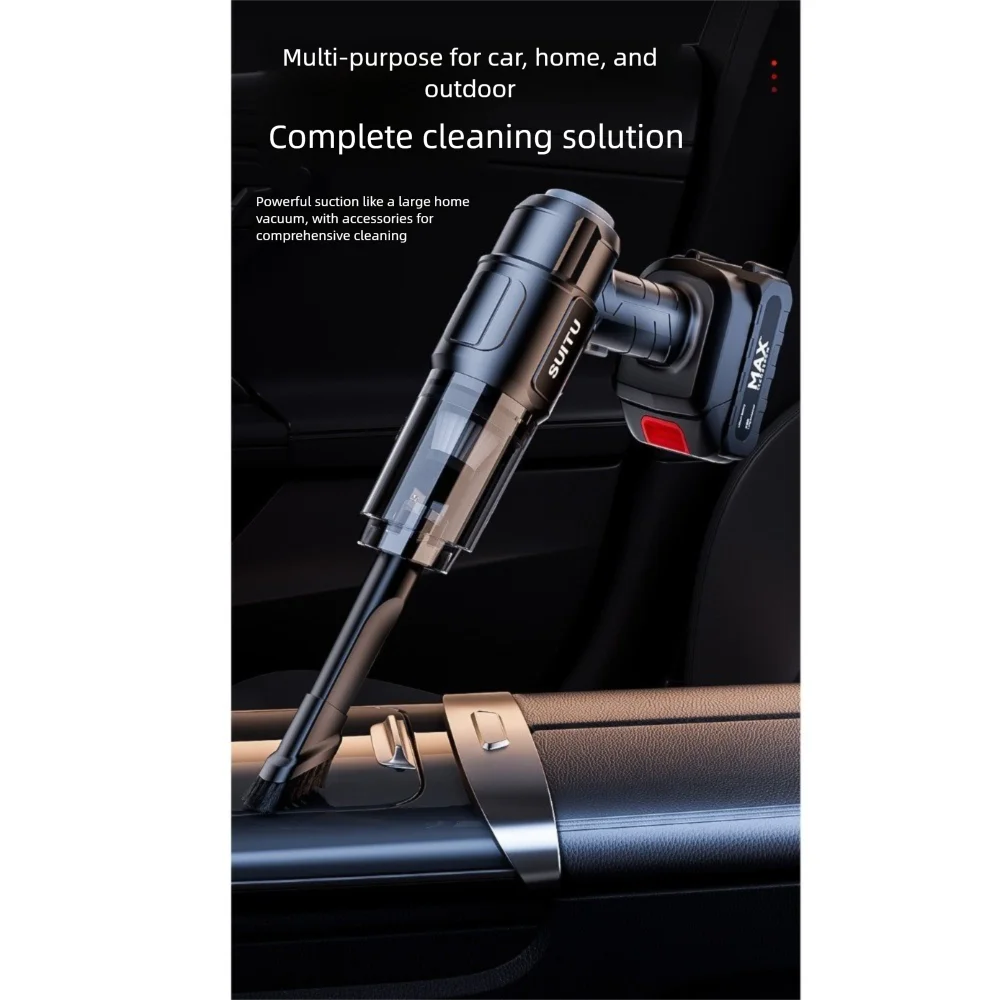 9000Pa Suction Car Vacuum Cleaner High Power 1500mAh Cordless Auto Vacuum Super Suction Multifunctional Wireless Dust Blower