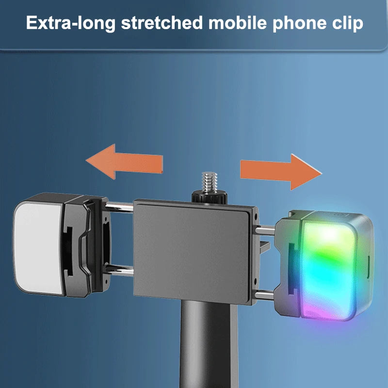360° Rotation Gimbal Stabilizer AI Auto Face Tracking Phone Holder Desktop Tracking Gimbal With Remote For Live Vloging Video