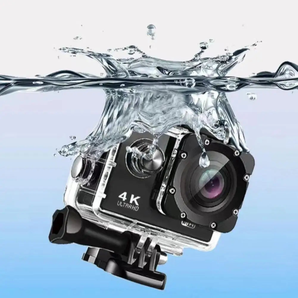 4K Ultra HD Action Camera Pro 60FPS EIS Anti-Shake WiFi Remote Control Sport Cam for Bicycle Motorcycle Helmet Dashcam
