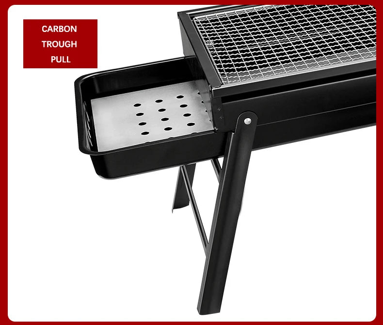 Outdoor Portable Carbon Barbecue Stove for Picnic Garden Party Cooking Terrace Camping Travel Folding Mini BBQ Grill