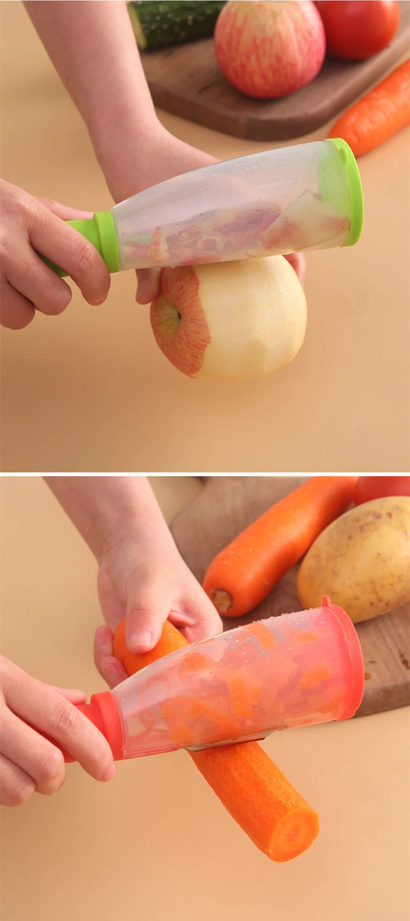Multifunctional Storage Type Peeling Knife Peeling Knife With Storage Tube Peeler Peeling Apple Supplies Household Peeling Knife