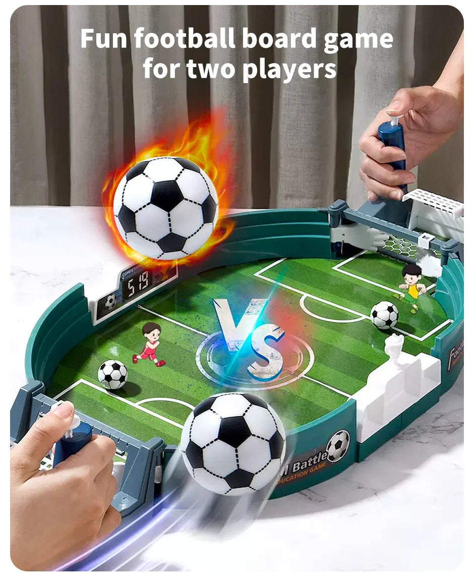 Children's Table Football Games Two-Player Footballs Soccer Board Game Ejection Parent-Child Funny Interactive Educational Toy