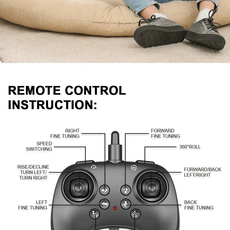 2.4G remote control fighter electric foam glider stunt tumbling UAV hovering helicopter with LED colorful lights aircraft model