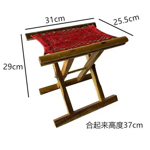 Folding Wood Step Stool Small Shoe Outdoor Space Saving Foot Stool Modern Camping Fishing Ergonomic Tabouret Patio Furniture
