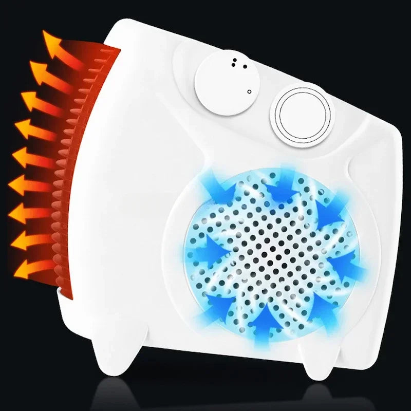 Portable Electric Heater Automatic Temperature Control Desktop Mini Fan Bedroom Heating Fast Heater Electric Air Heater Fan