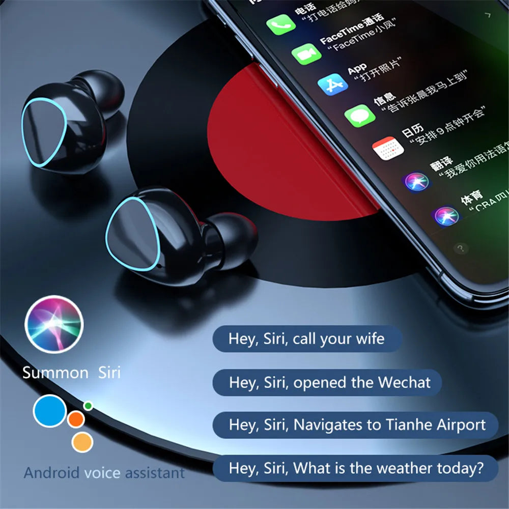 M10 Wireless Headphone Bluetooth Earphones Waterproof Earpieces Sport Earbuds For Smartphone Laptop Notebook TWS Music Headset