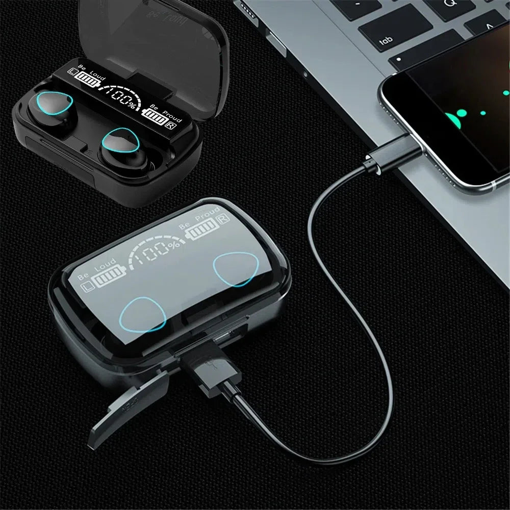 M10 Wireless Headphone Bluetooth Earphones Waterproof Earpieces Sport Earbuds For Smartphone Laptop Notebook TWS Music Headset