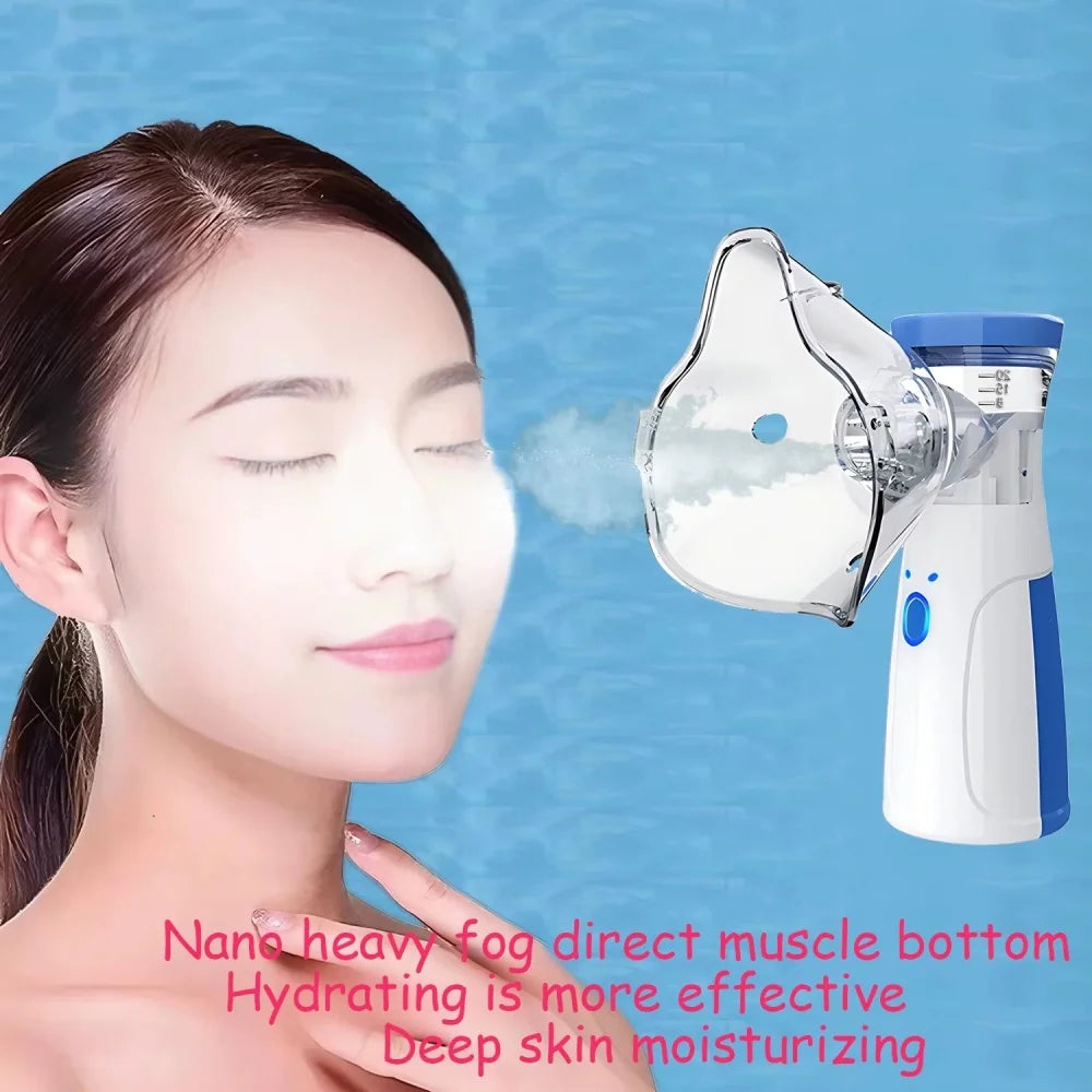 Portable Nebulizer Inhalator Handheld Hydrating Humidifier Adult Kids Skin Care/Drug Inhalation/Medical Treatment Inhaler Tools