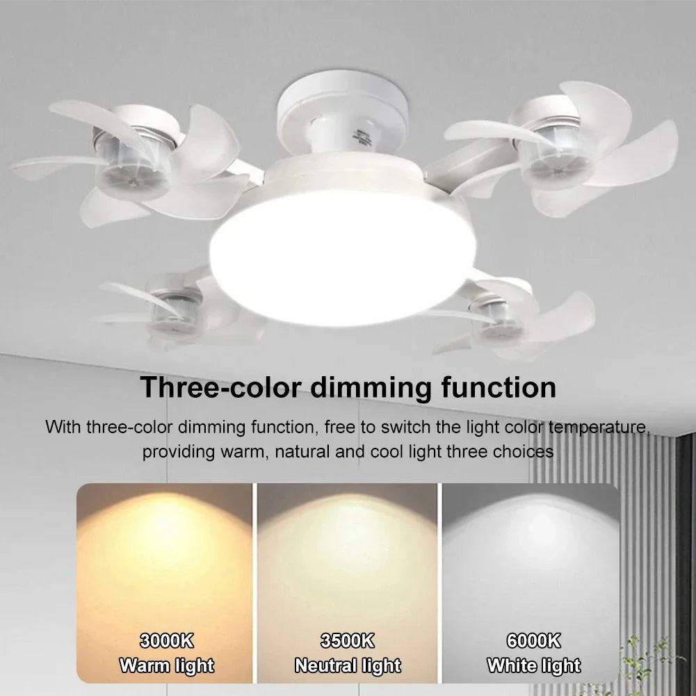 Drone E27 Ceiling Lamp With Remote Control Electric Fan Light Home Decor Bedroom Children's Study Dining Living Room Fan Lights