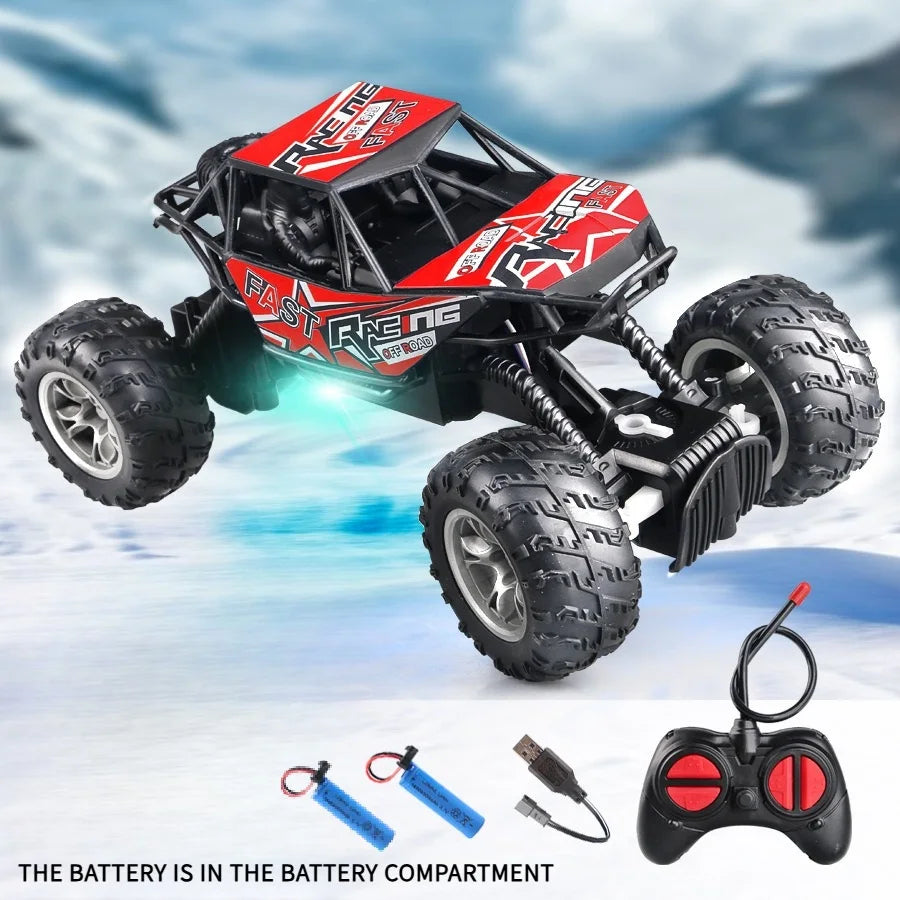 High-Speed Remote Control Off-Road Crawler with Flashing Lights