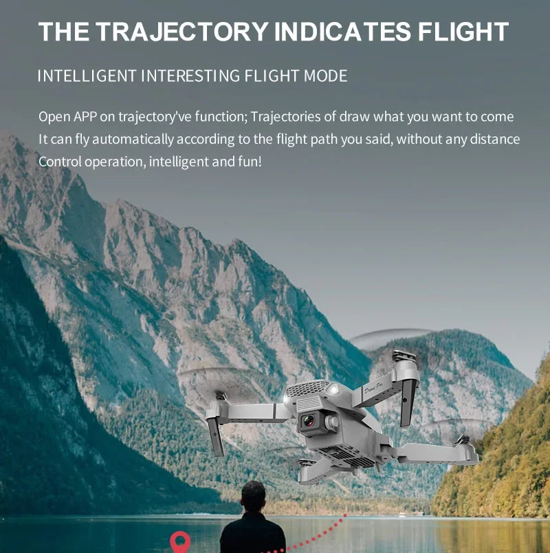 E88 Pro WiFi FPV Drone 4K HD Camera Height Hold Foldable Quadcopter Ideal Gift for Beginners