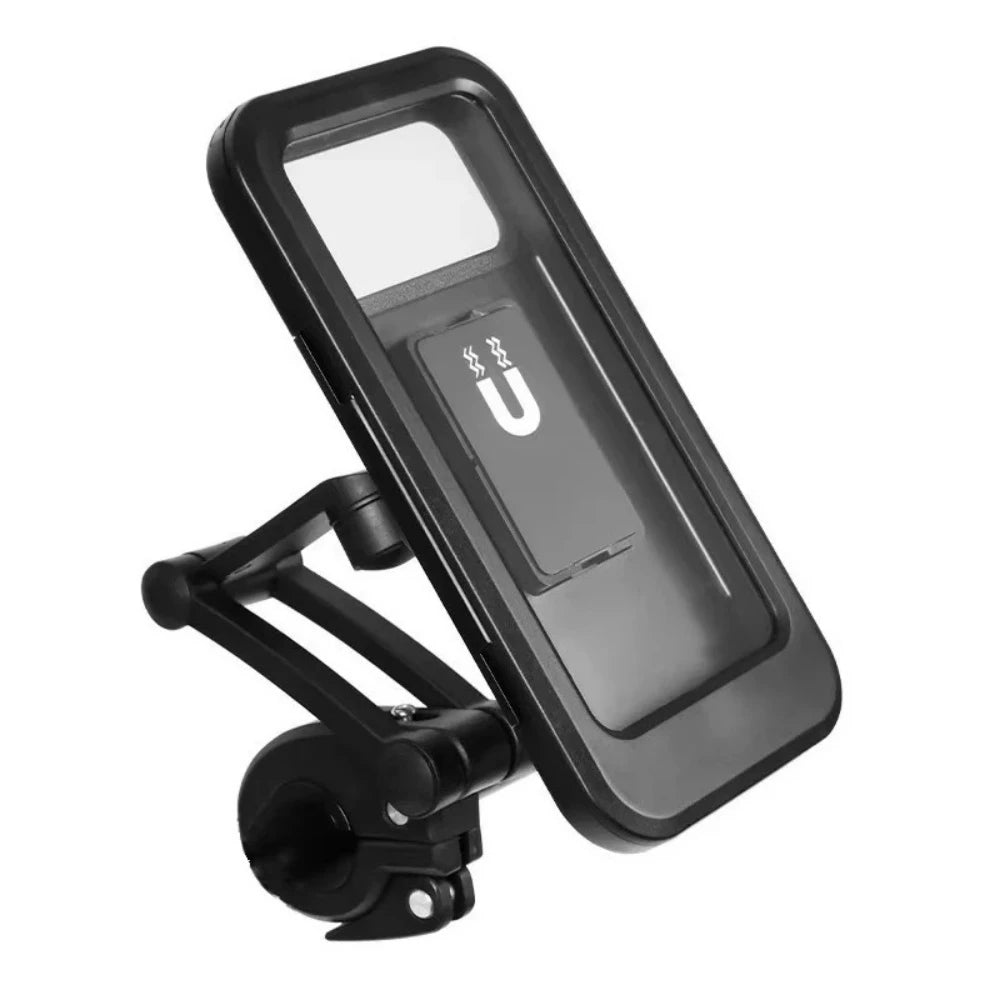 Adjustable Bike Phone Mount 360 Rotatable Retractable Arm Motorcycle Phone Holder Waterproof Shockproof with Touchscreen