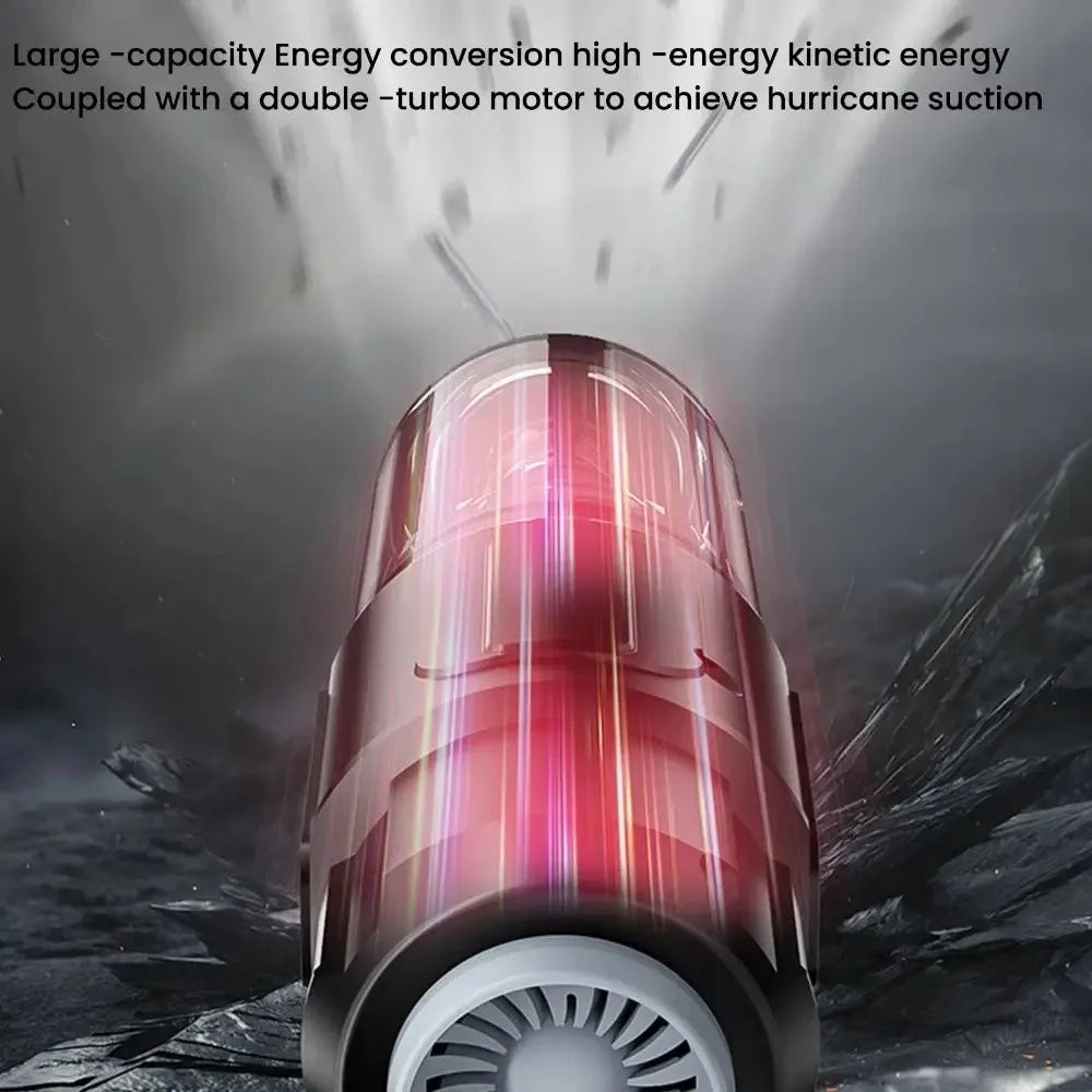 9000Pa Suction Car Vacuum Cleaner High Power 1500mAh Cordless Auto Vacuum Super Suction Multifunctional Wireless Dust Blower
