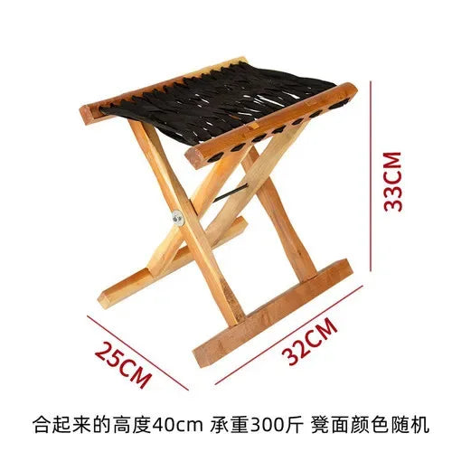 Folding Wood Step Stool Small Shoe Outdoor Space Saving Foot Stool Modern Camping Fishing Ergonomic Tabouret Patio Furniture