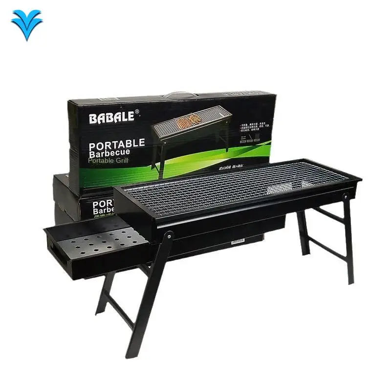 Outdoor Portable Carbon Barbecue Stove for Picnic Garden Party Cooking Terrace Camping Travel Folding Mini BBQ Grill