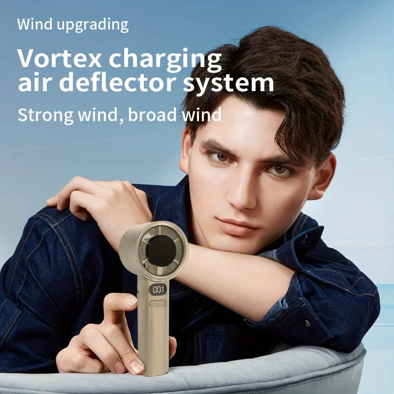 Handheld mini fan, powerful 400mAh wind speed, convenient USB charging, suitable for travel, outdoor activities, and summer