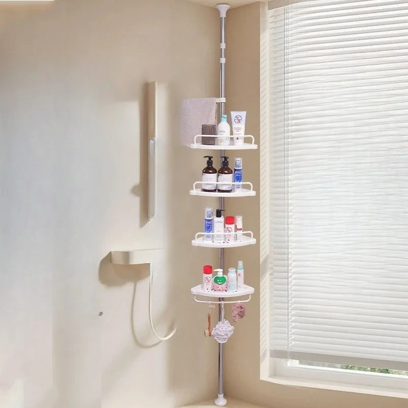 Retractable Corner Shelf Bathroom Angle Rack Stainless Steel Storage Shelves Aesthetic Organizers Racks Organizer Furniture