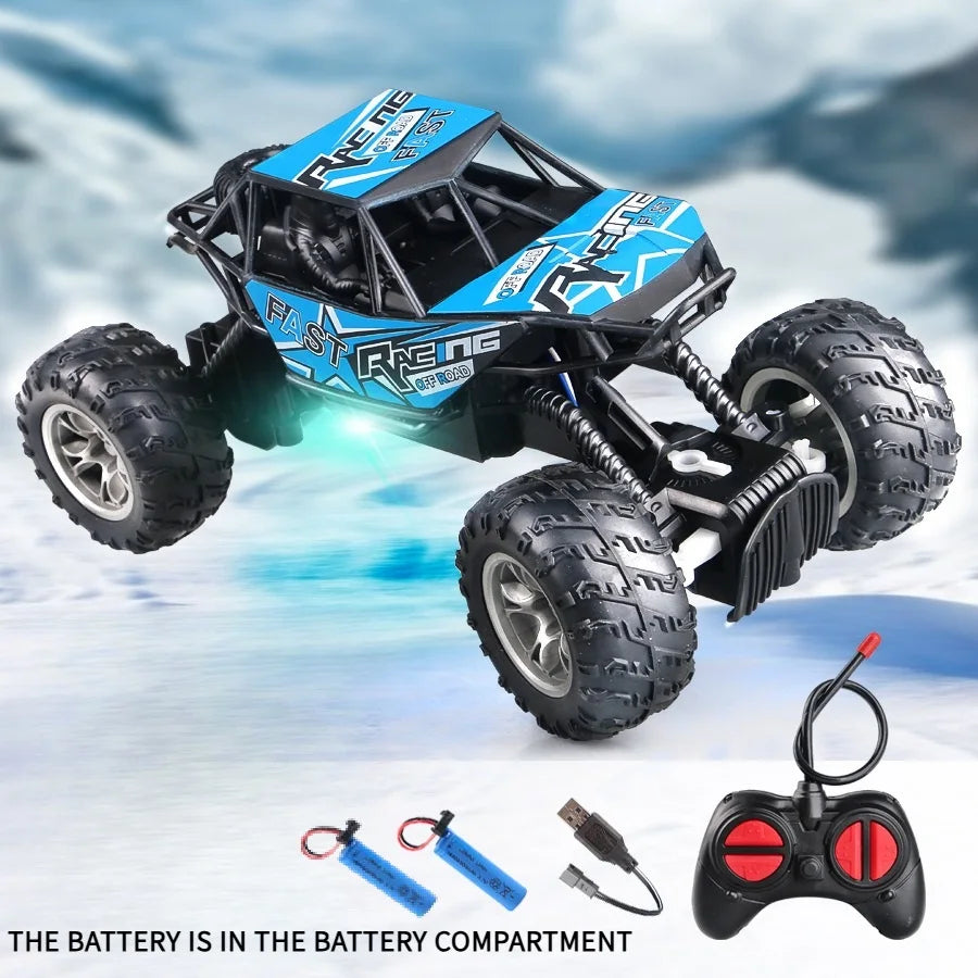 High-Speed Remote Control Off-Road Crawler with Flashing Lights