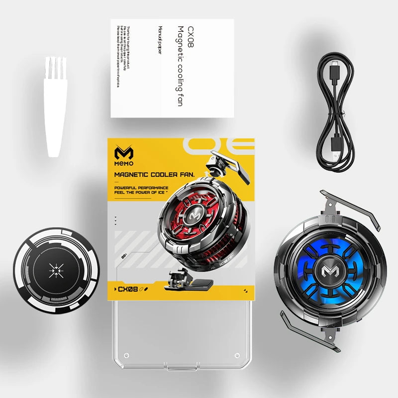 MEMO CX08  High-Power Strong Cooling Semiconductor Mobile Phone Cooler Radiator with Magnetic Attachment & Clamp